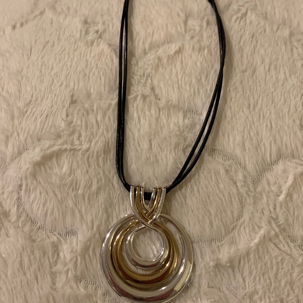 Gold and silver necklace.Like new condition